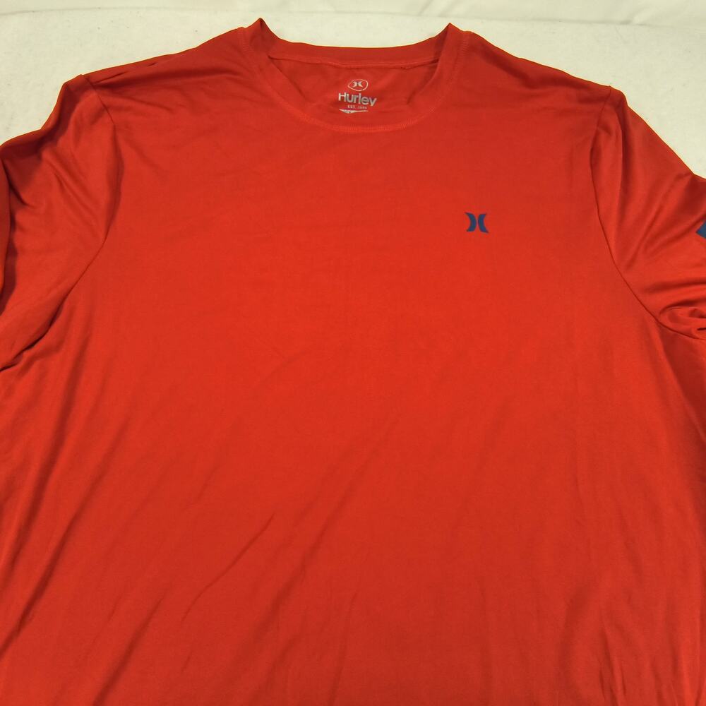 Hurley Casual Crew Neck Long Sleeve T-Shirt Mens Size Large L Orange